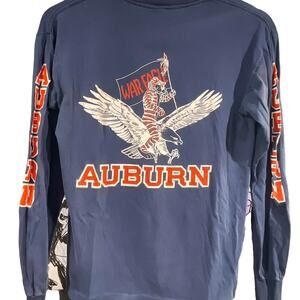 Vintage 70s Auburn University Tiger War Eagles Single Stitch Shirt Adult Medium